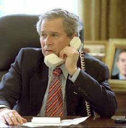 George W. Bush phone mishap