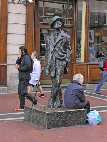 James Joyce statue James Joyce statue