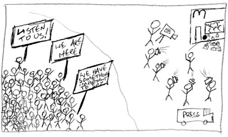 How the media covers dissent