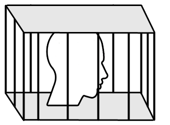 Head in a cage